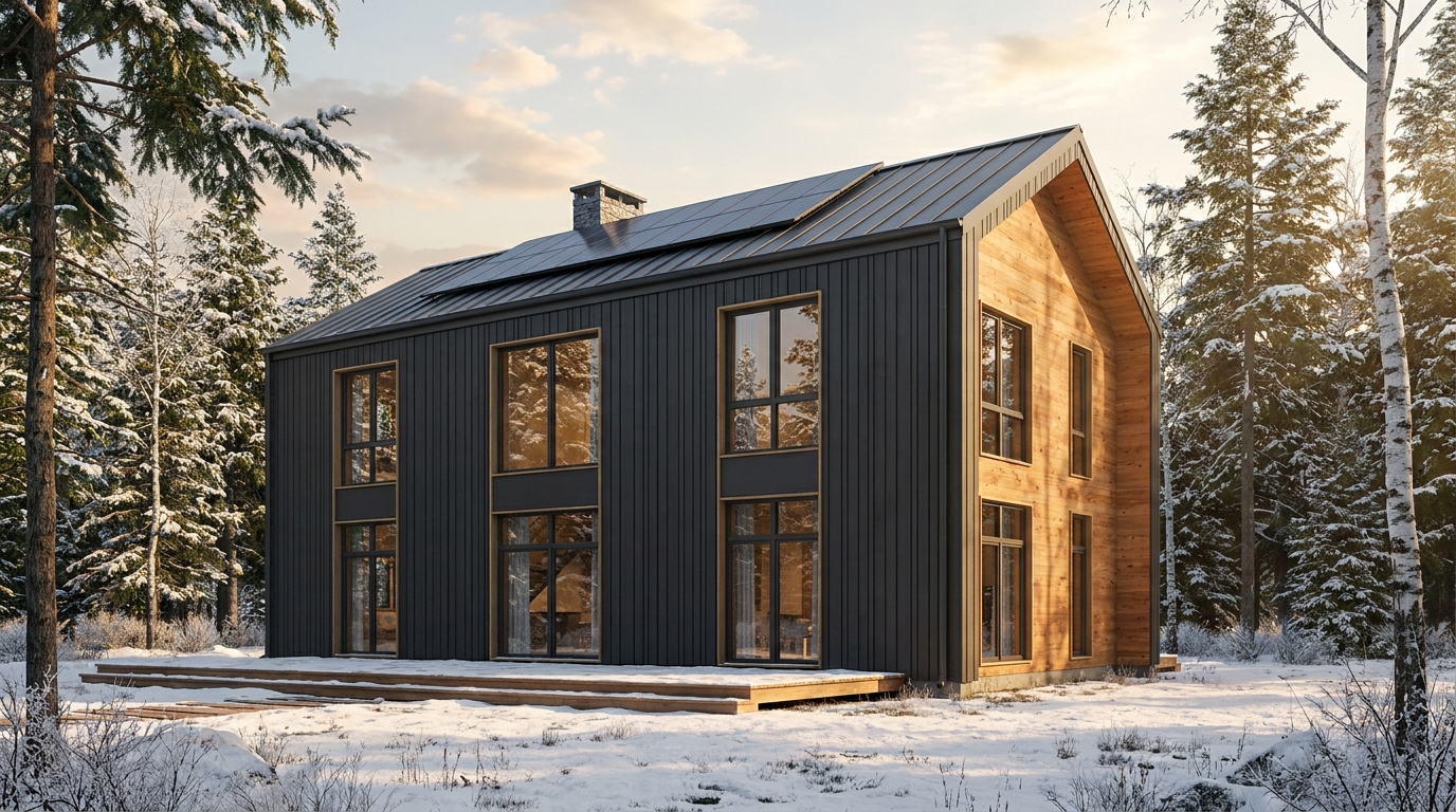 月の館 外観 — AI render based on BIM specs