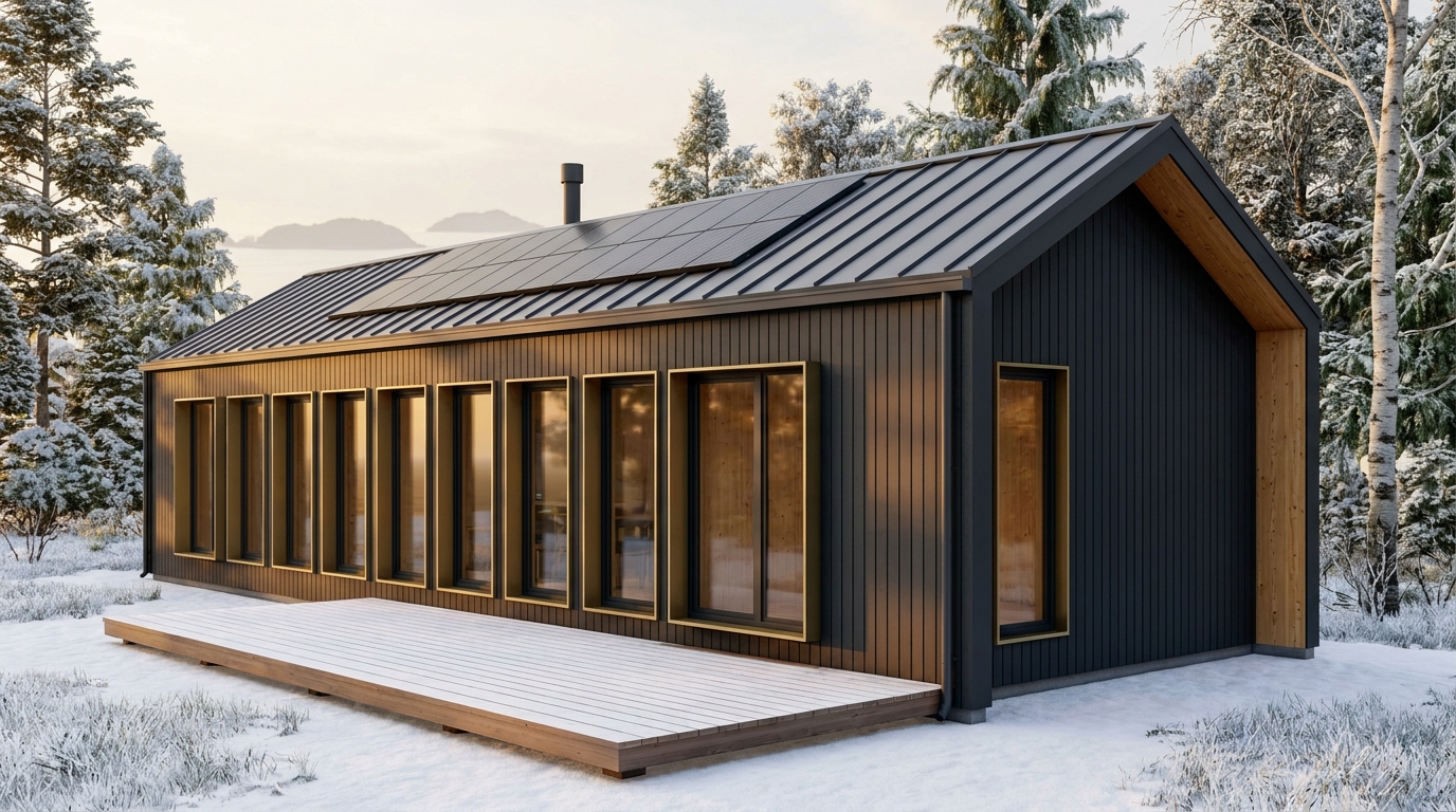 南の里 外観 — AI render based on BIM specs