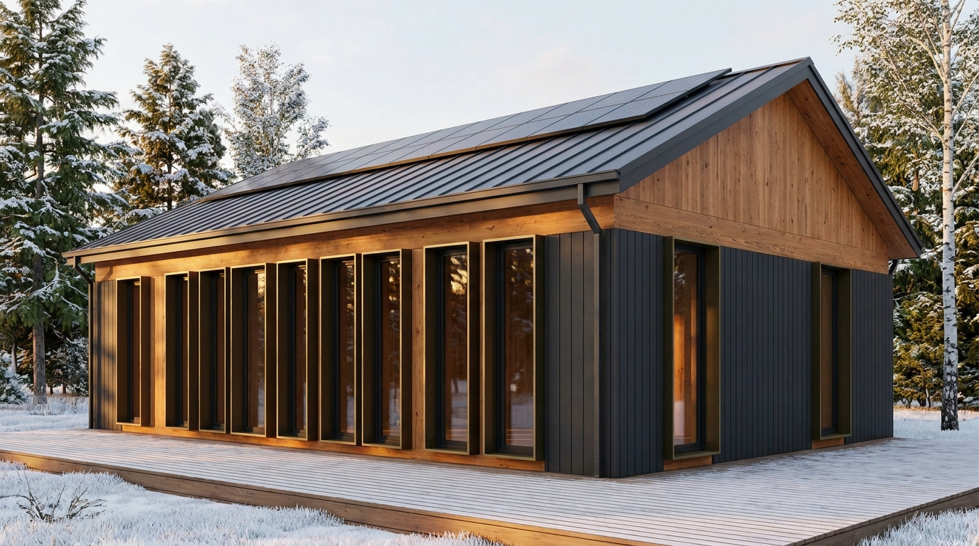 月の蔵 外観 — AI render based on BIM specs