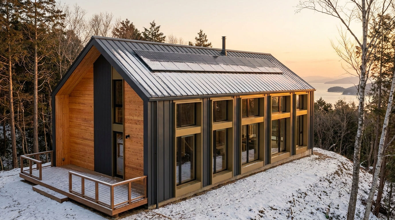 星の塔 外観 — AI render based on BIM specs