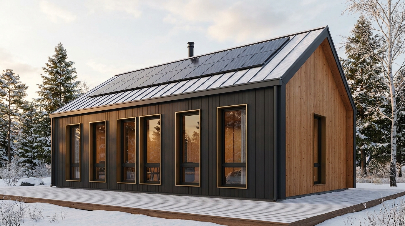 雪の蔵 外観 — AI render based on BIM specs