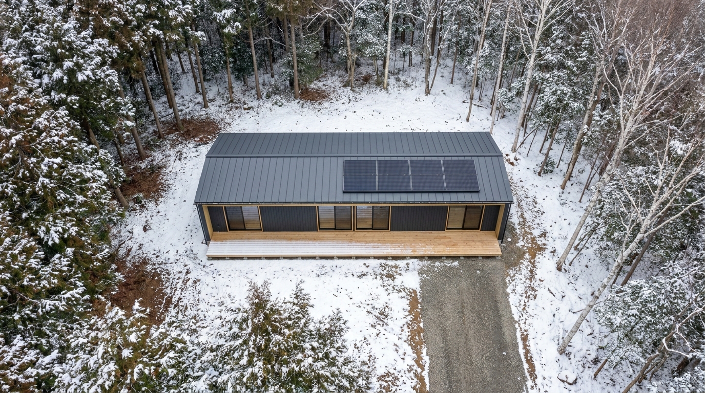 湖の小屋 配置