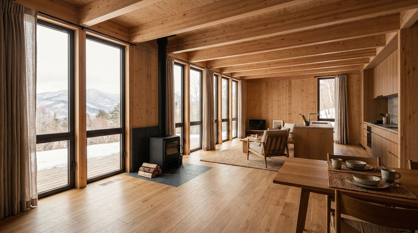 月の小屋 内観