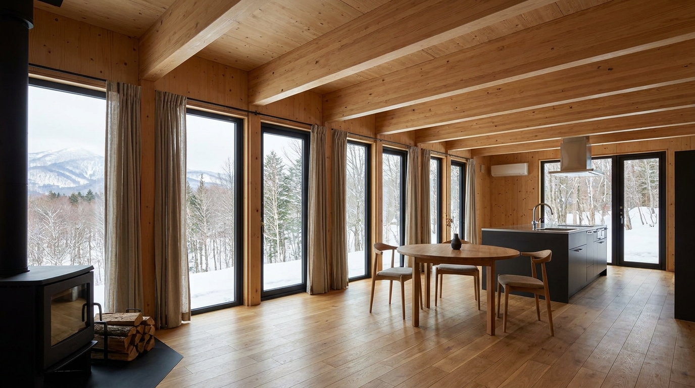 風の小屋 内観