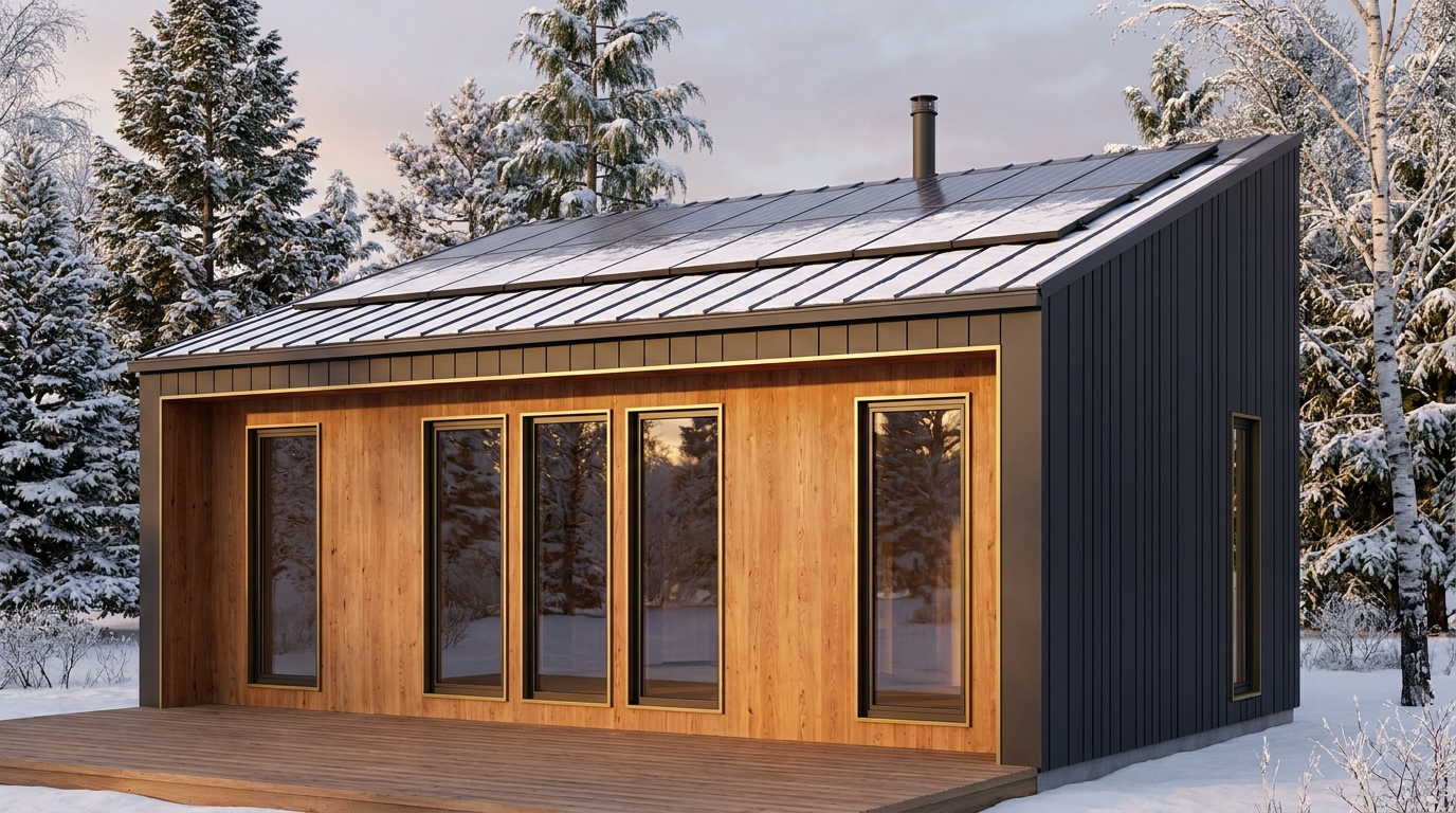陽の里 外観 — AI render based on BIM specs