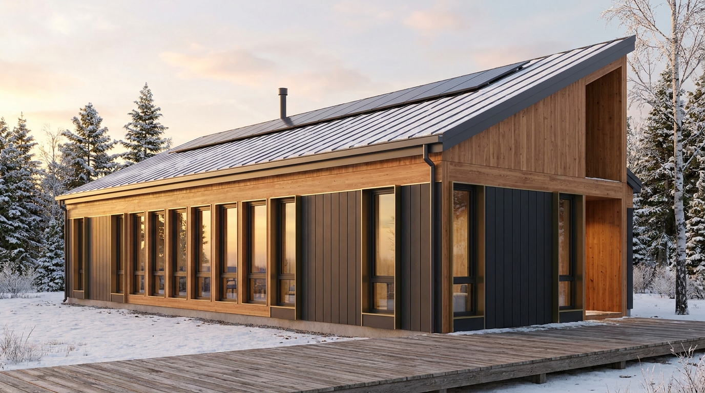 森の塔 外観 — AI render based on BIM specs