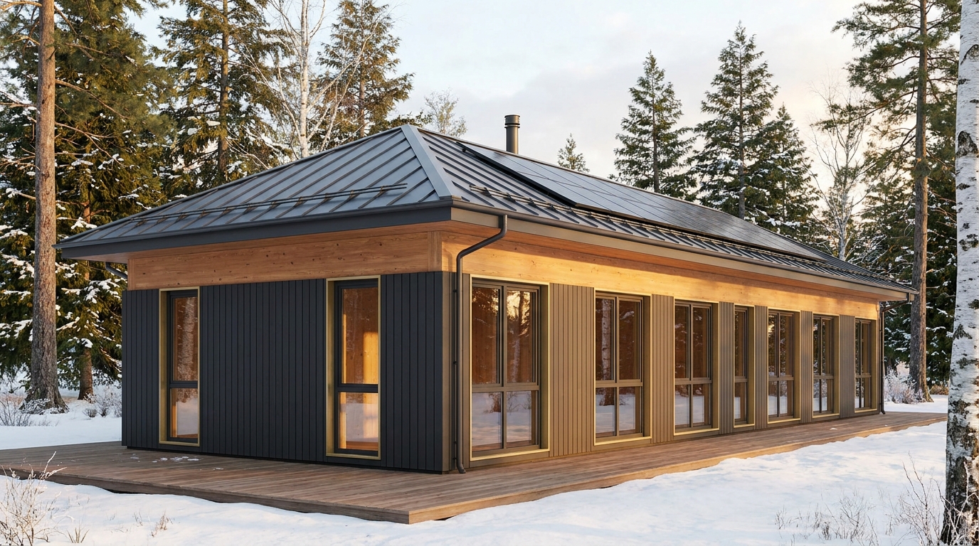 南の杜 外観 — AI render based on BIM specs