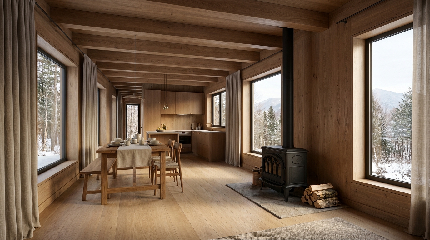 月の小屋 内観