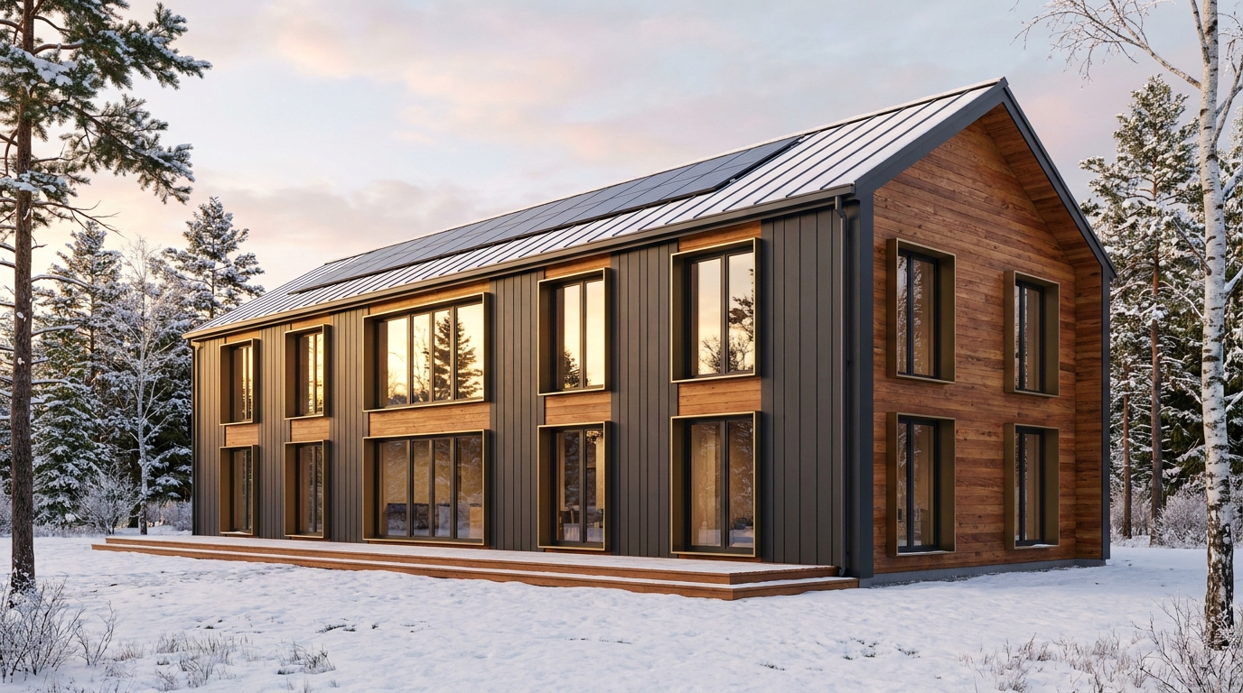 月の塔 外観 — AI render based on BIM specs