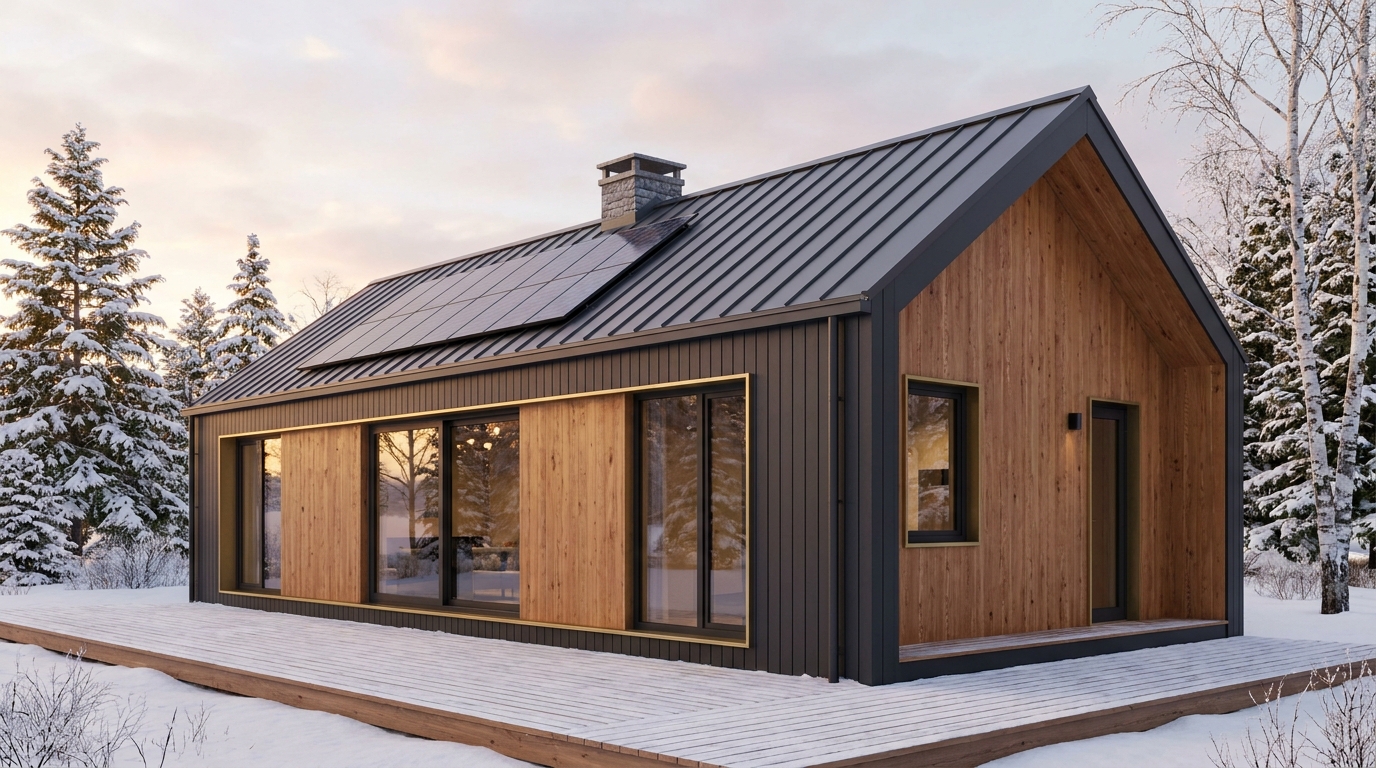 東の蔵 外観 — AI render based on BIM specs