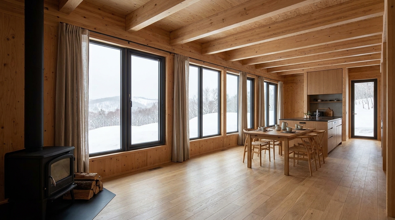 月の小屋 内観