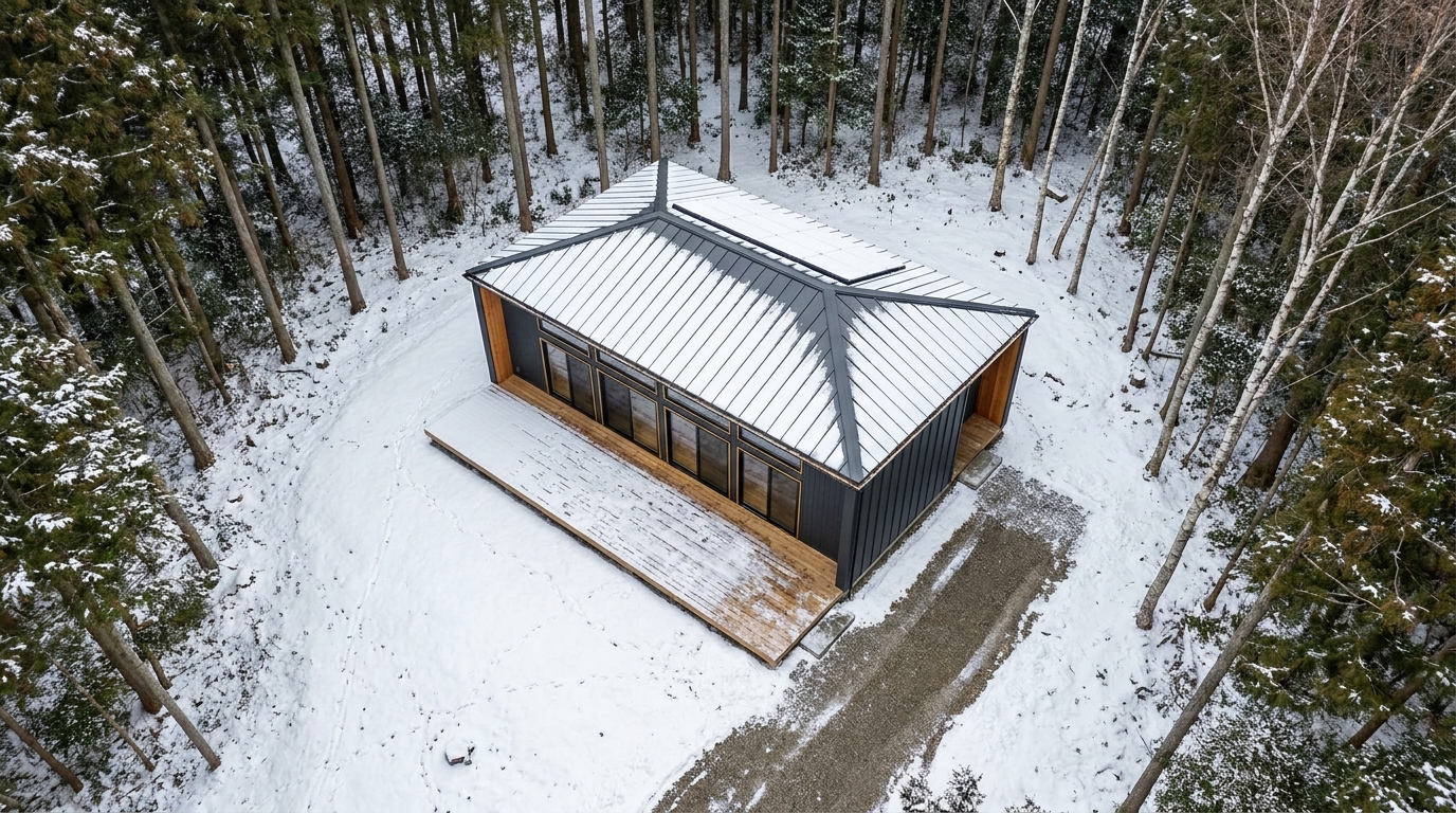 雪の小屋 配置