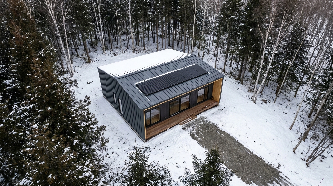 雪の小屋 配置