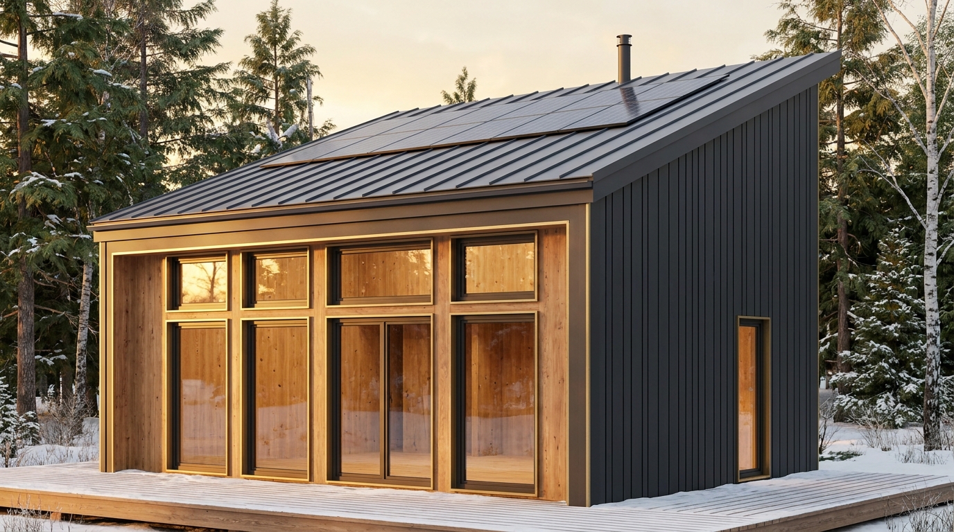 北の杜 外観 — AI render based on BIM specs