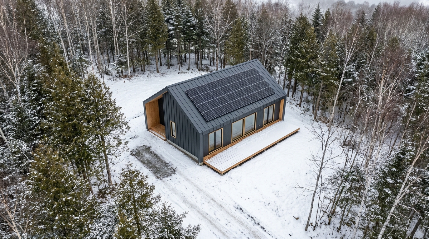 雪の小屋 配置
