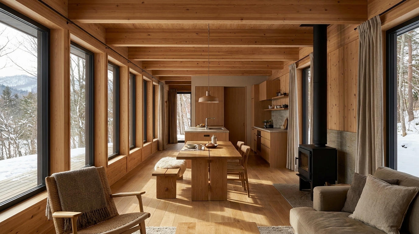 北の小屋 内観