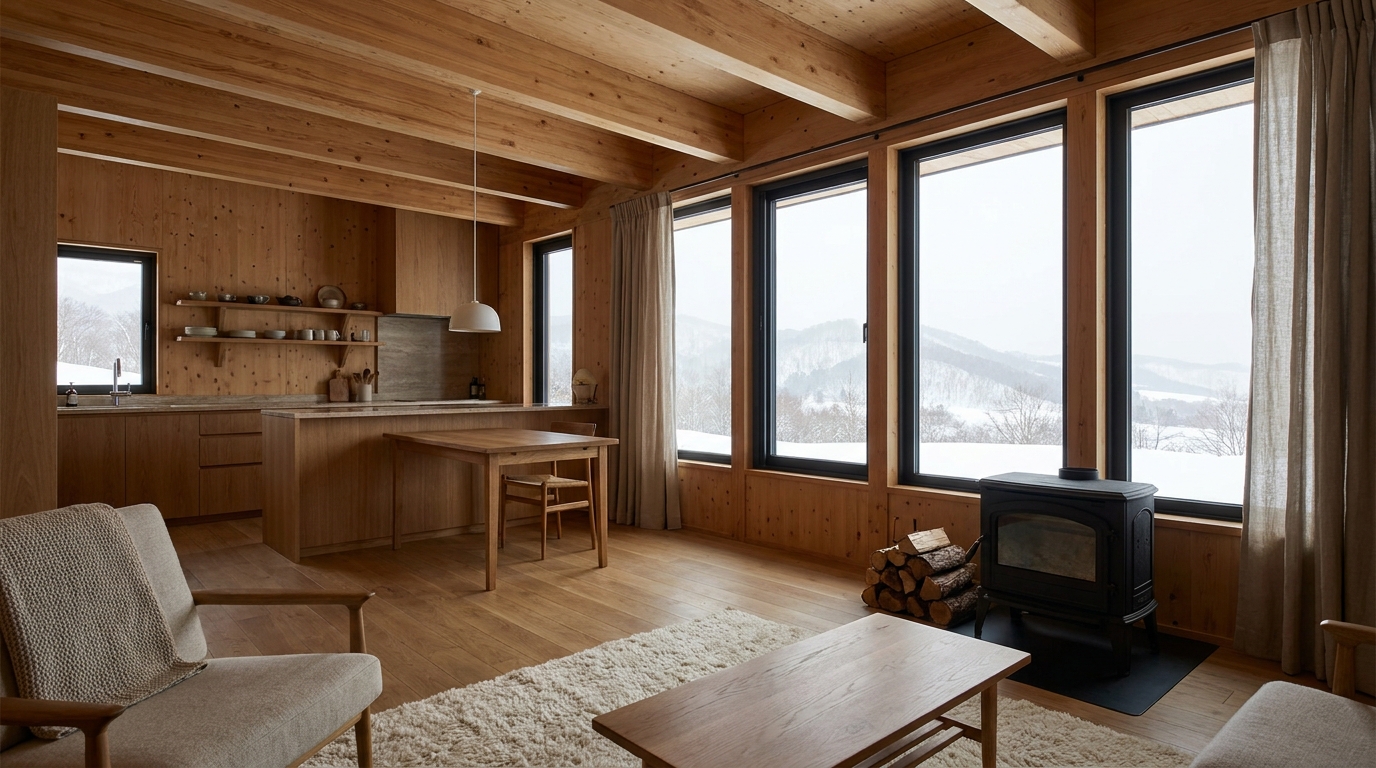 南の小屋 内観