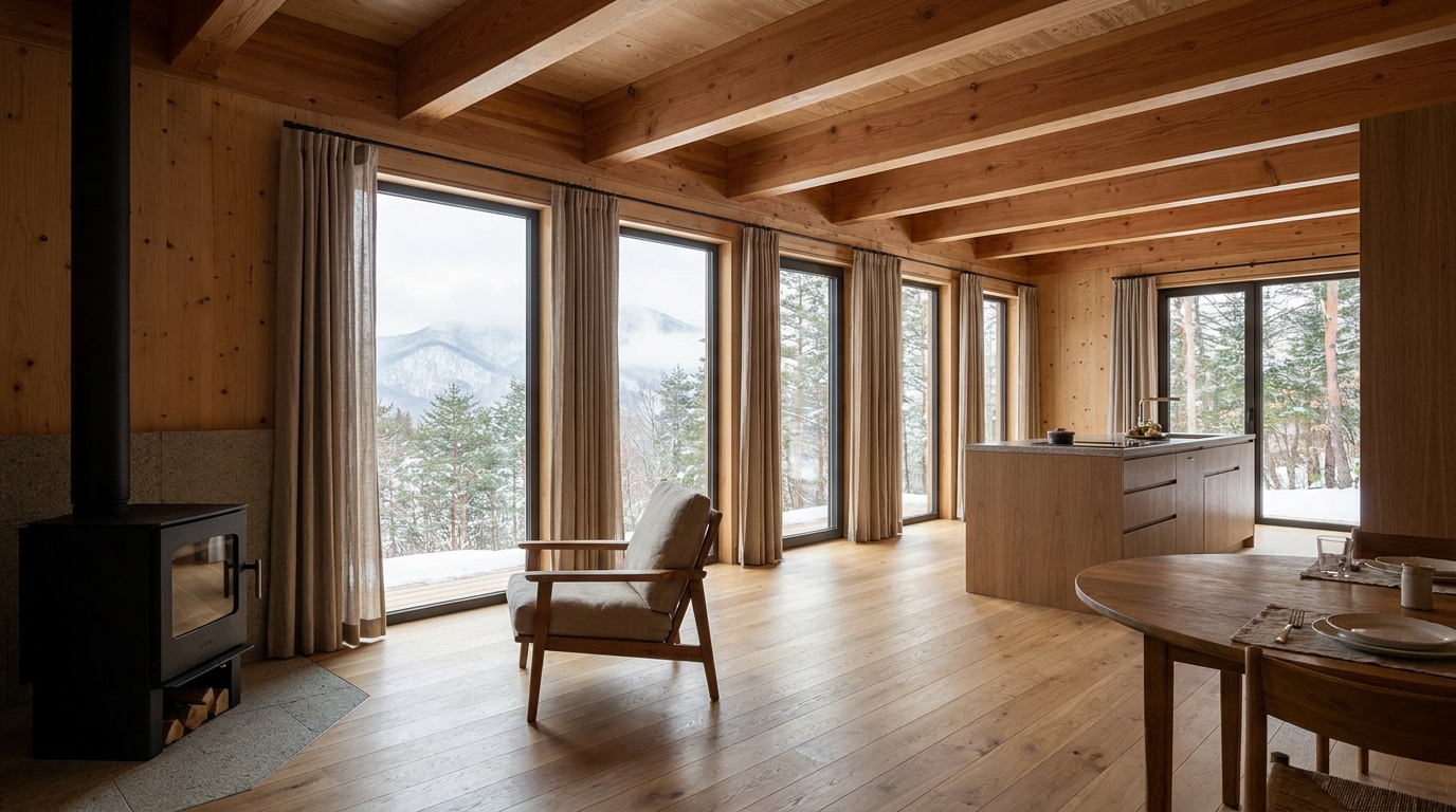 陽の小屋 内観