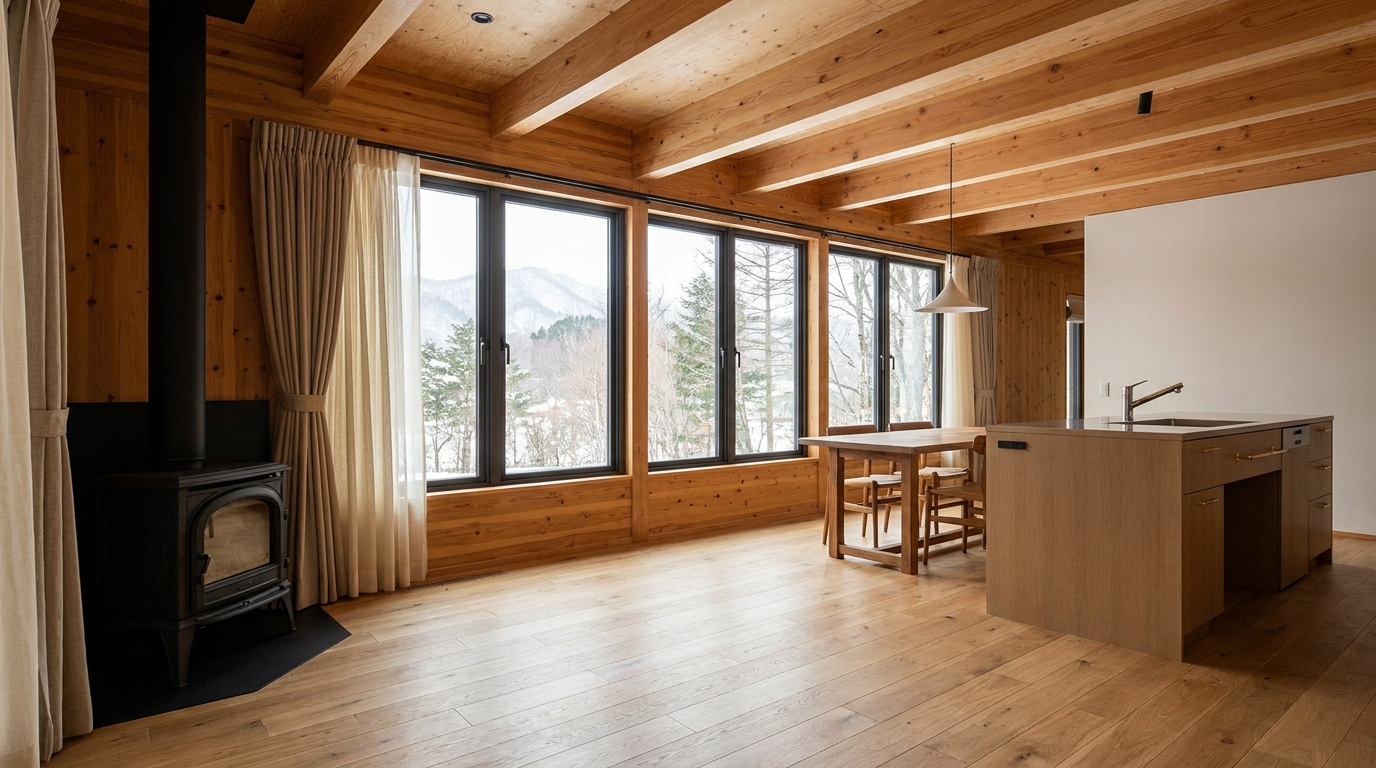 陽の小屋 内観