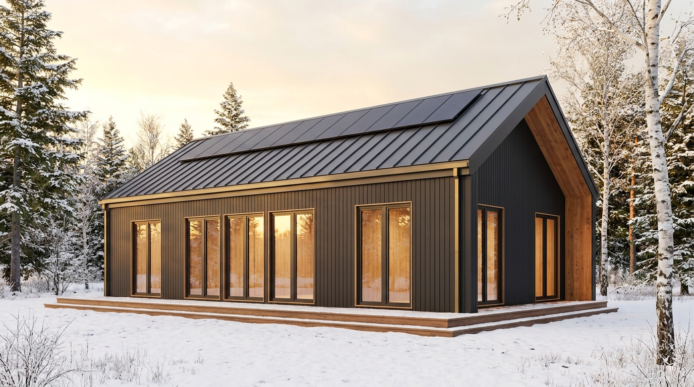 西の塔 外観 — AI render based on BIM specs