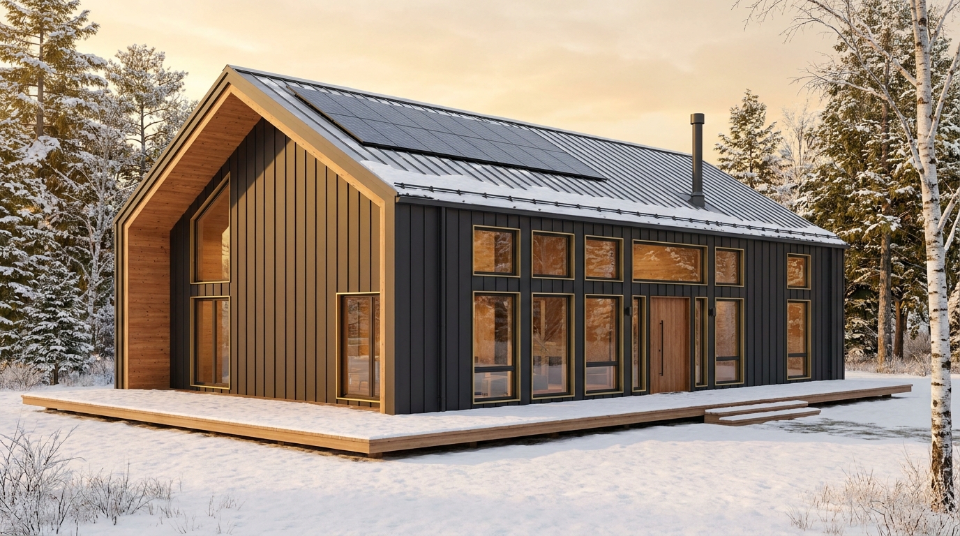 森の塔 外観 — AI render based on BIM specs