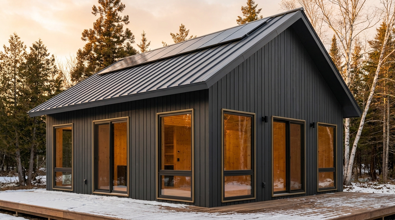雪の塔 外観 — AI render based on BIM specs