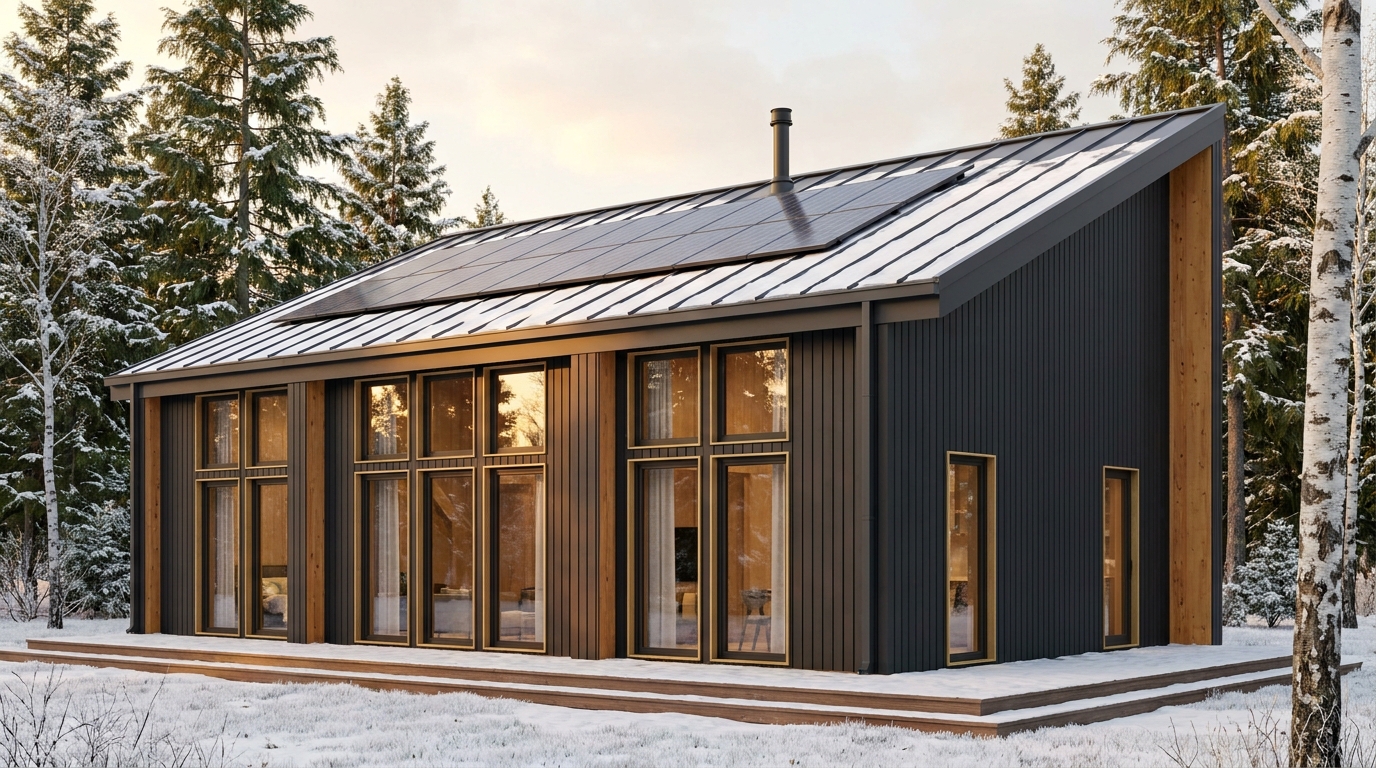 北の館 外観 — AI render based on BIM specs