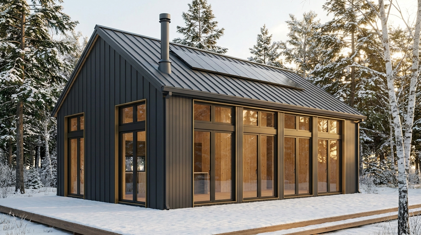 森の塔 外観 — AI render based on BIM specs