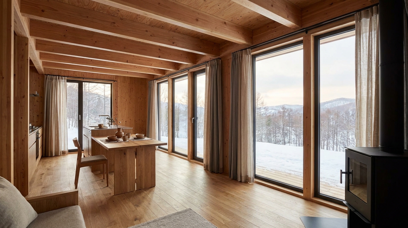 風の小屋 内観