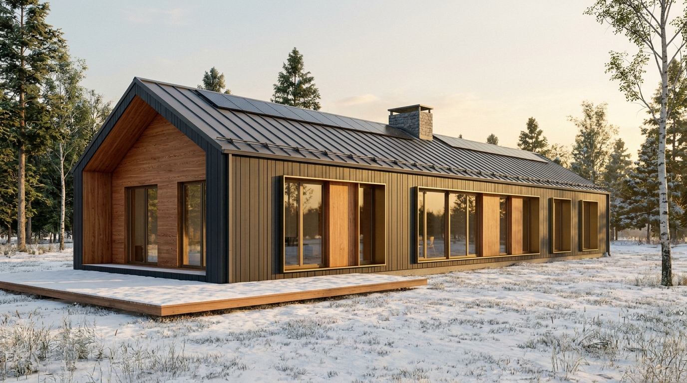 雪の塔 外観 — AI render based on BIM specs