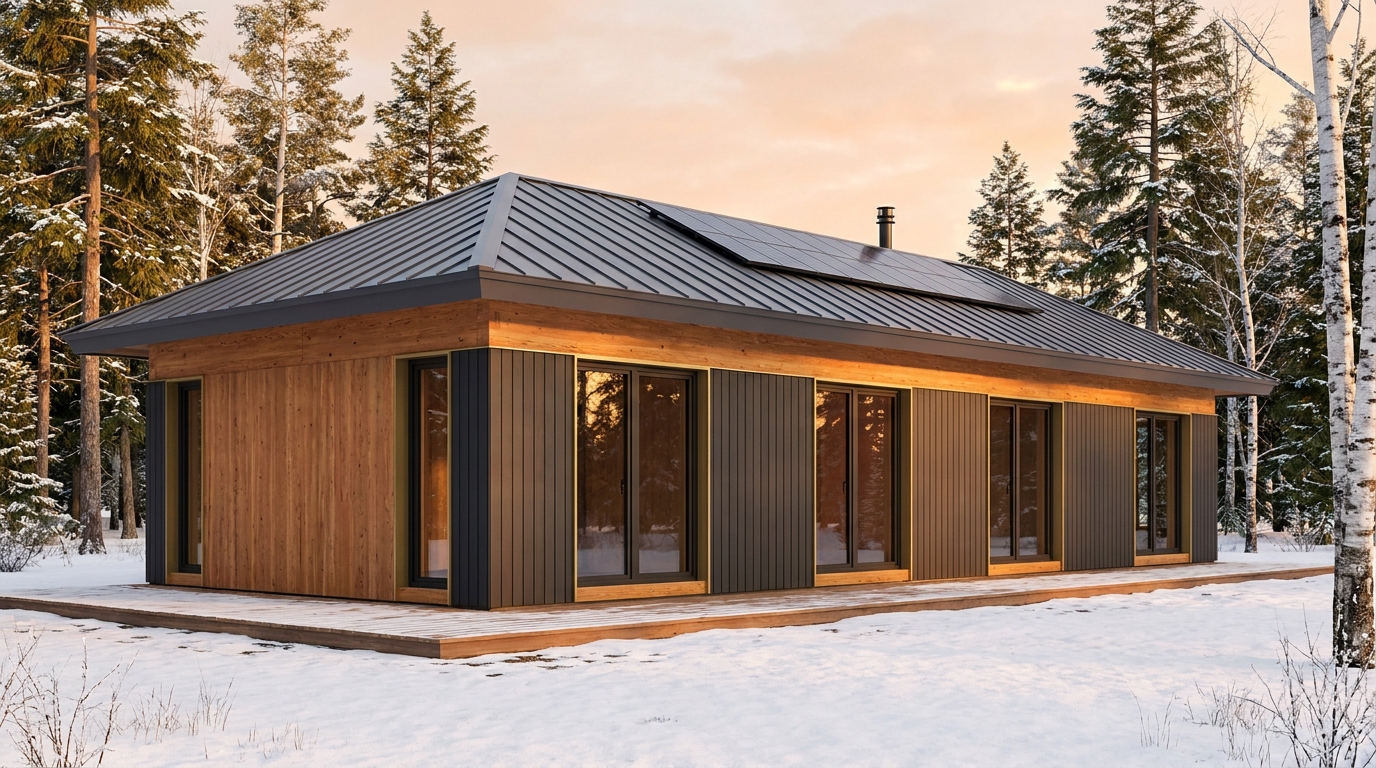 陽の館 外観 — AI render based on BIM specs