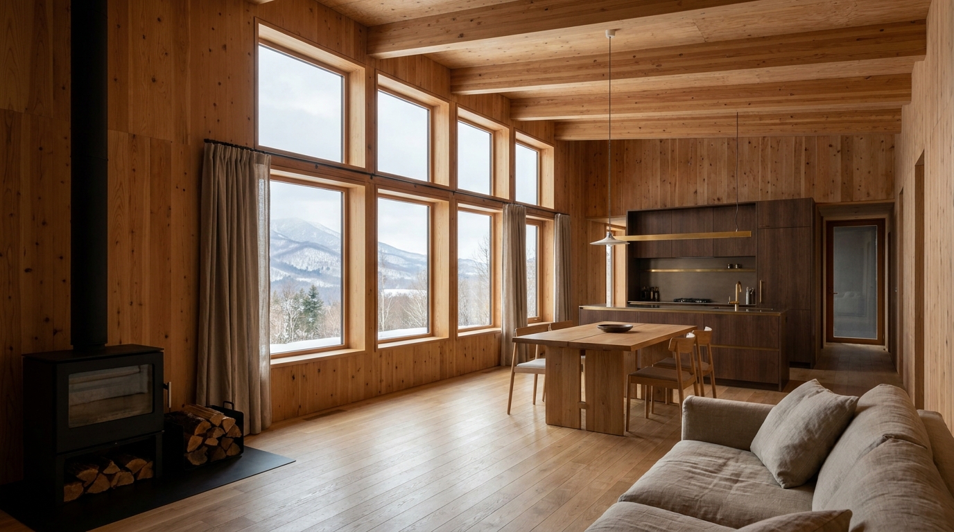 北の小屋 内観