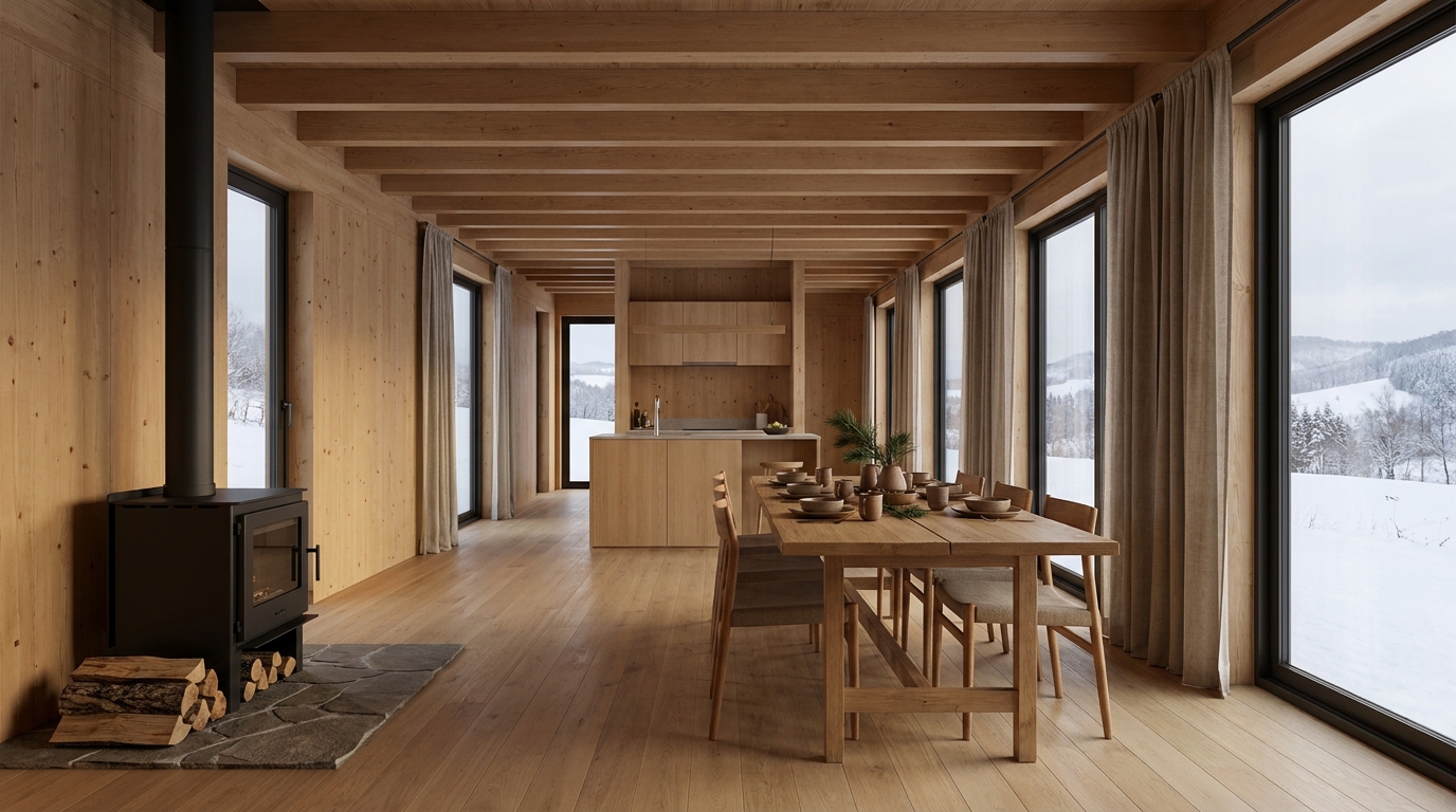 北の小屋 内観