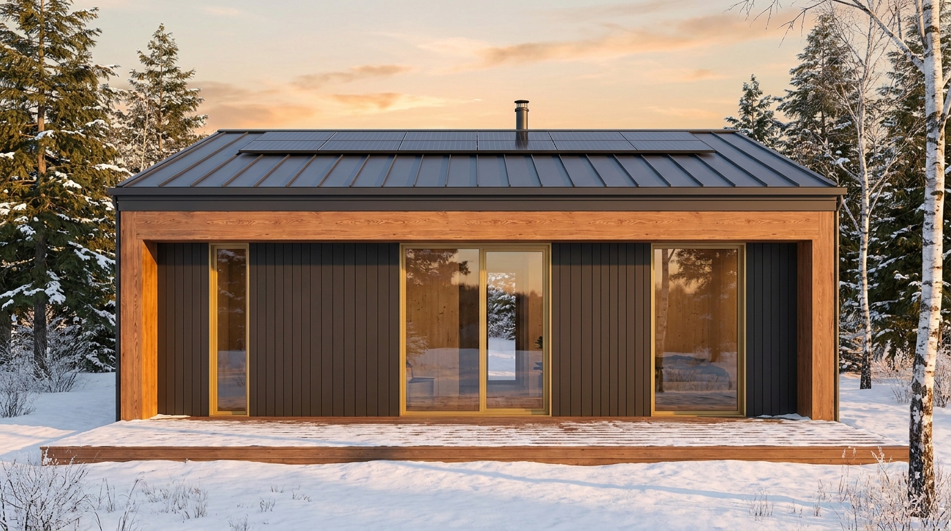 風の蔵 外観 — AI render based on BIM specs