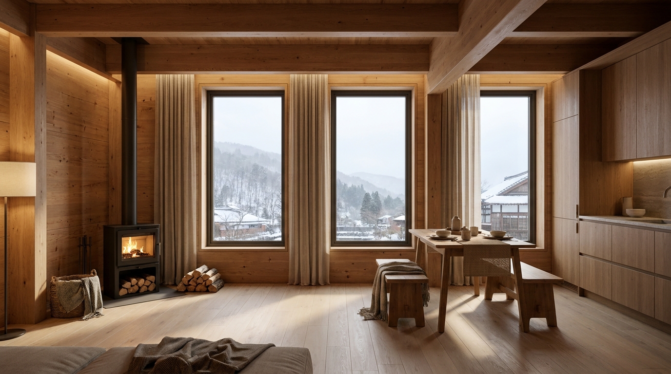 風の小屋 内観