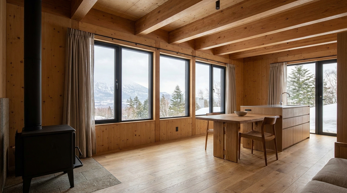 北の小屋 内観