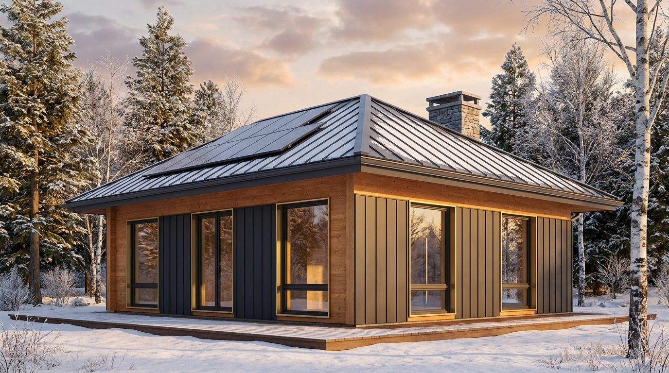 南の蔵 外観 — AI render based on BIM specs