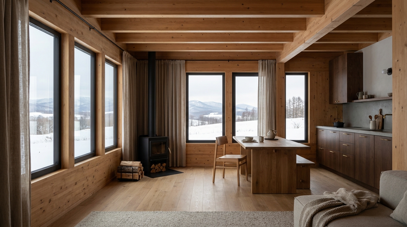 風の小屋 内観