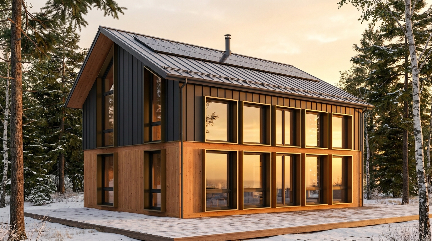 陽の里 外観 — AI render based on BIM specs