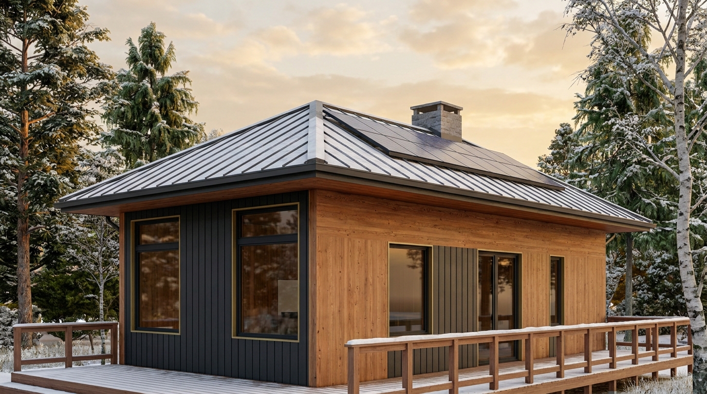 月の館 外観 — AI render based on BIM specs
