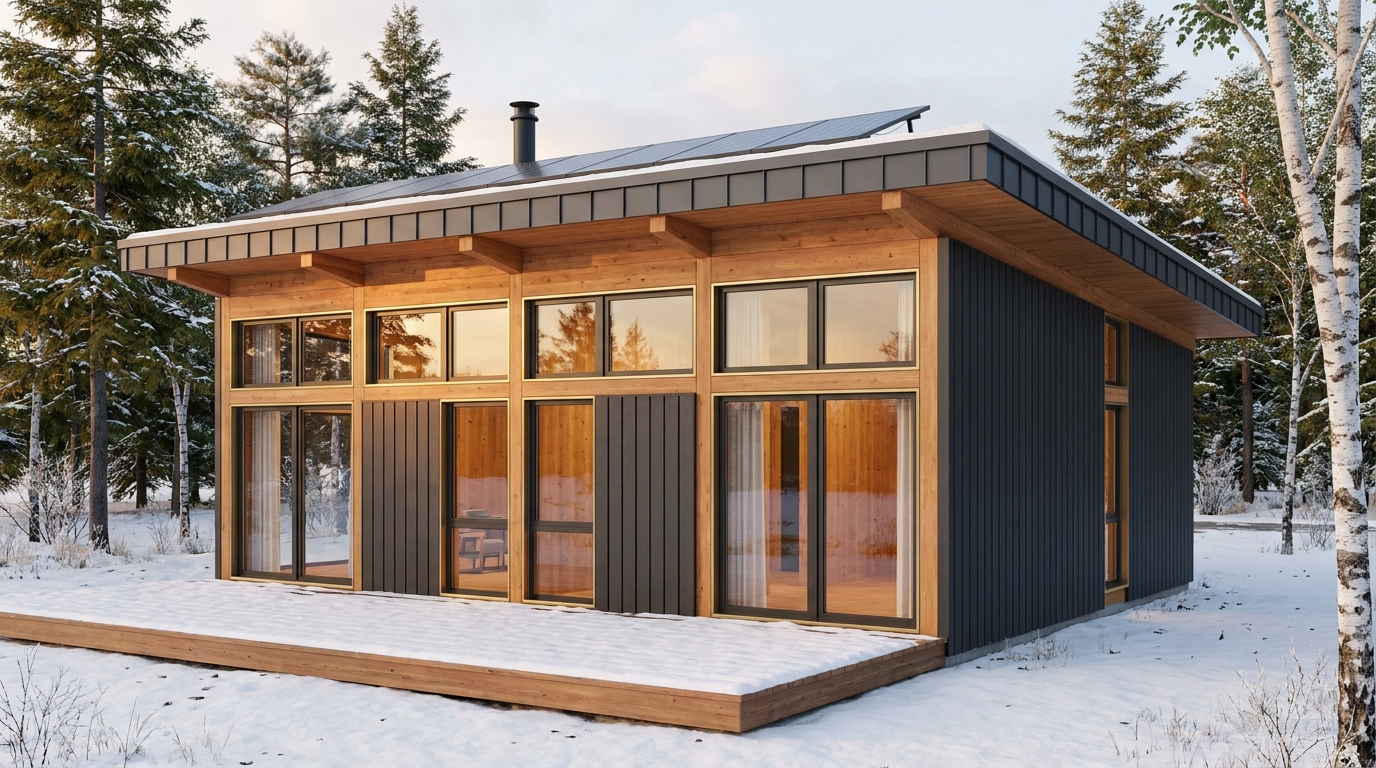 月の里 外観 — AI render based on BIM specs