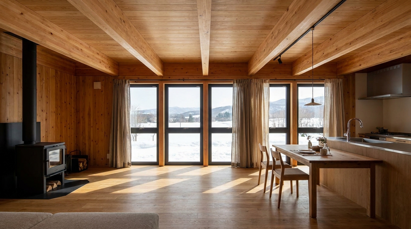 北の小屋 内観