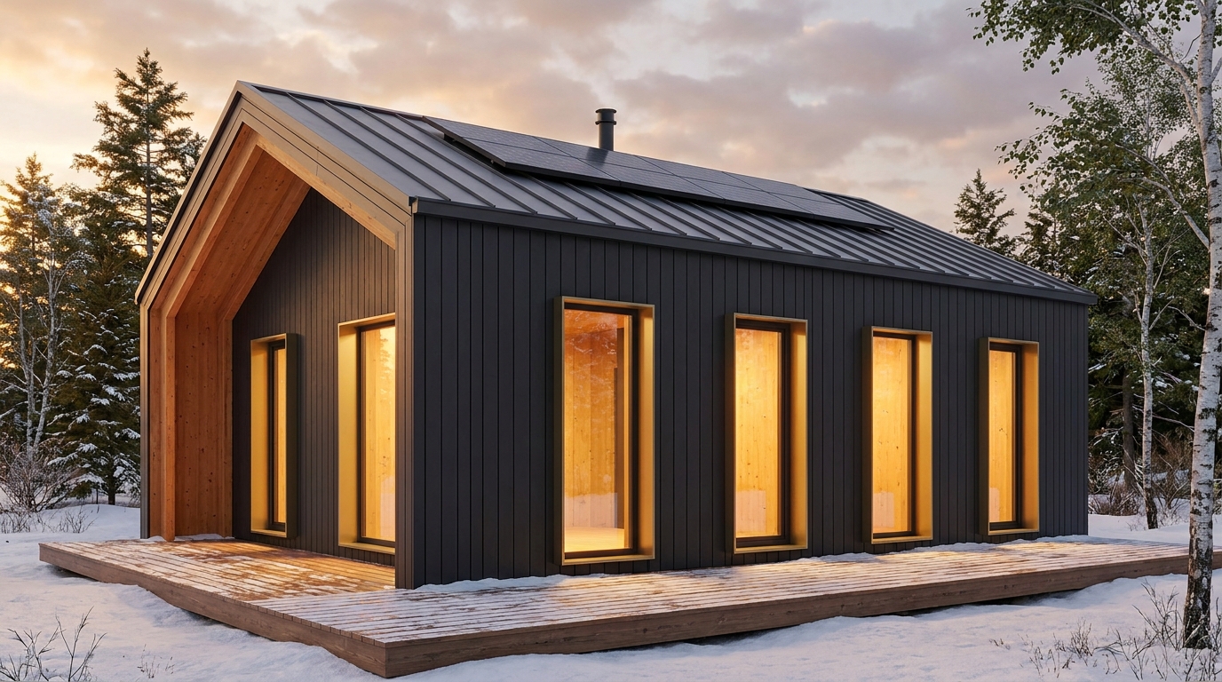 陽の館 外観 — AI render based on BIM specs