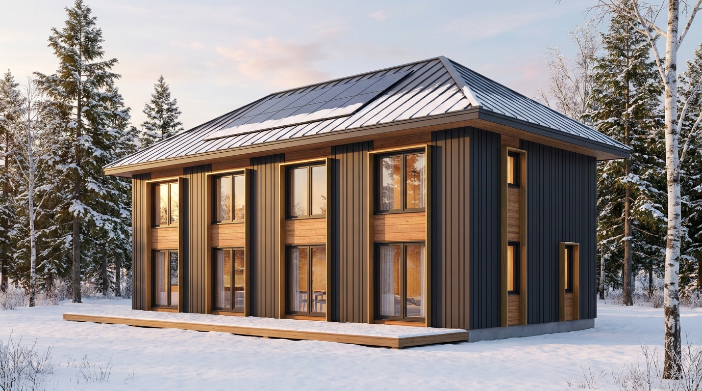 北の館 外観 — AI render based on BIM specs