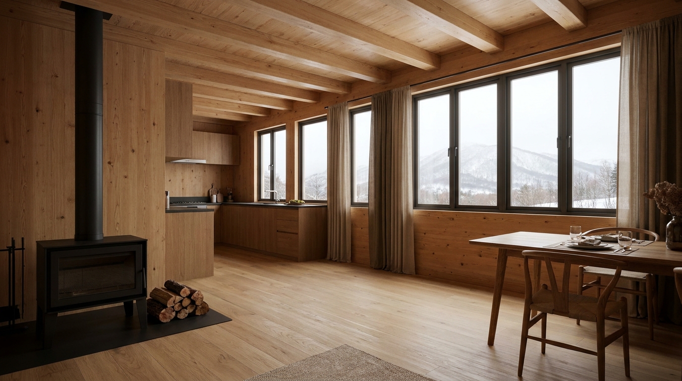 南の小屋 内観
