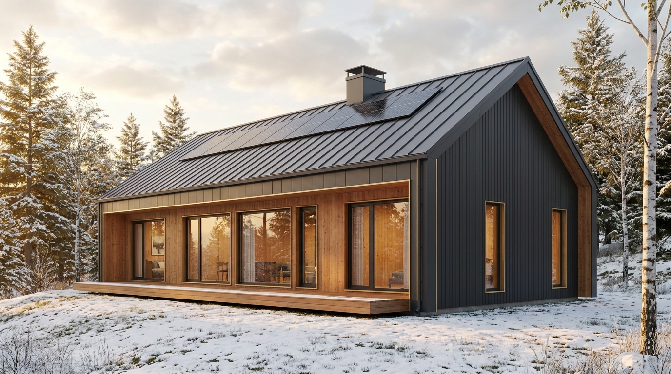 南の砦 外観 — AI render based on BIM specs