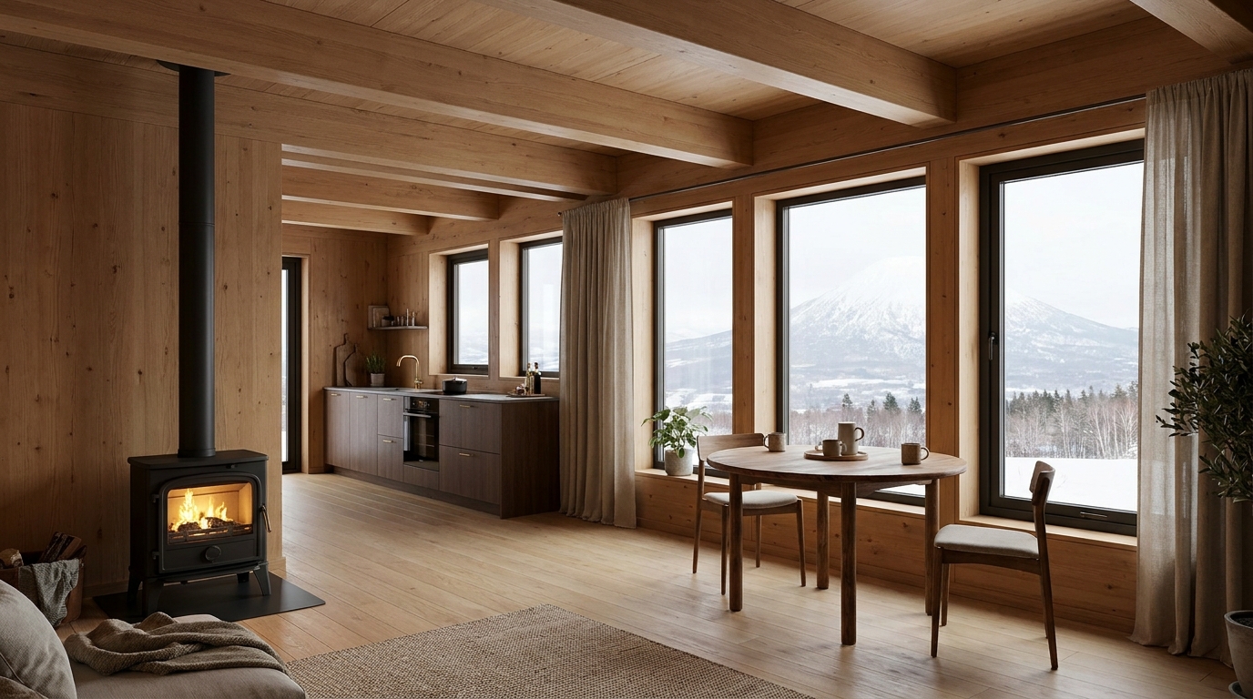 北の小屋 内観