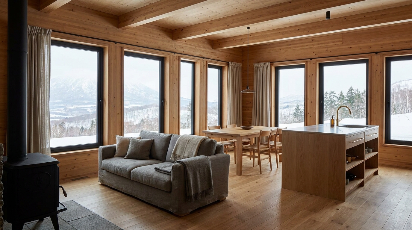 南の小屋 内観