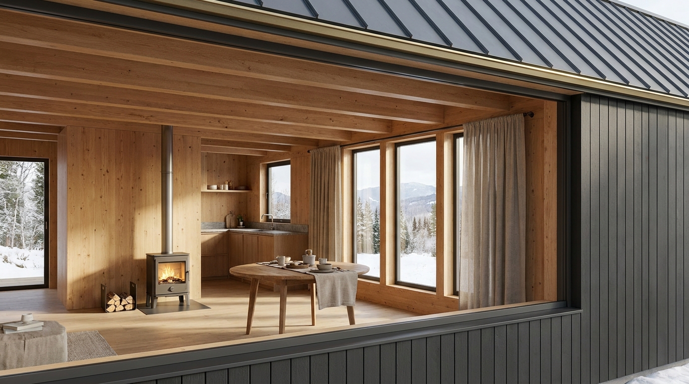 北の小屋 内観