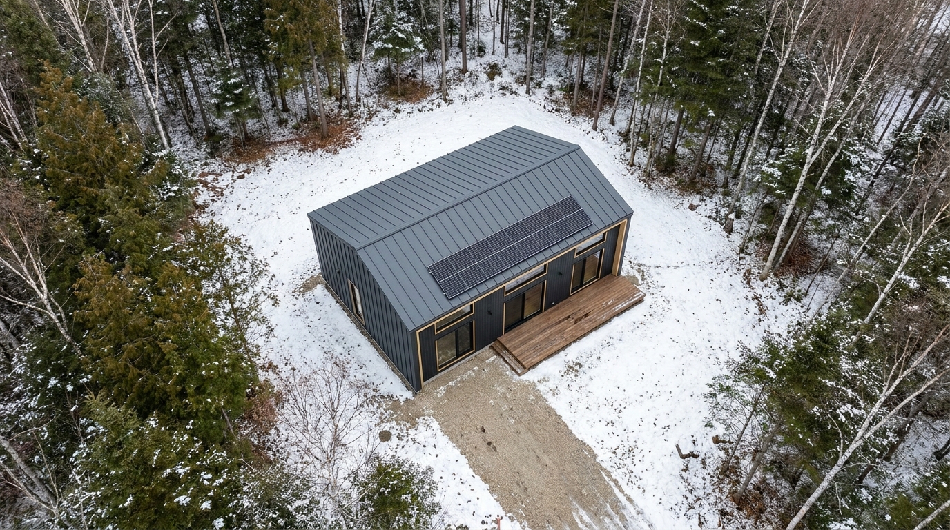 雪の小屋 配置
